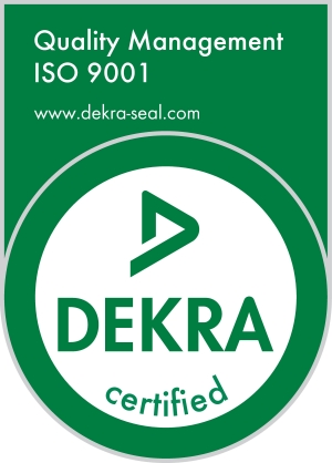 DEKRA ISO 9001 -laatusertifikaatin logo