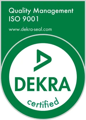 DEKRA ISO 9001 -laatusertifikaatin logo